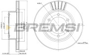 CD7008V Brzdový kotouč BREMSI