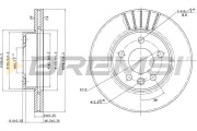 CD7010V Brzdový kotouč BREMSI