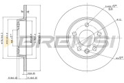 CD7012S Brzdový kotouč BREMSI