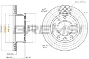 CD7013V Brzdový kotouč BREMSI