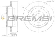 CD7026S Brzdový kotouč BREMSI
