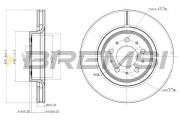 CD7031V Brzdový kotouč BREMSI