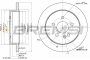 CD7037S Brzdový kotouč BREMSI