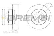 CD7058S Brzdový kotouč BREMSI
