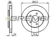 CD7059V Brzdový kotouč BREMSI