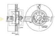 CD7062V Brzdový kotouč BREMSI