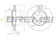 CD7068V Brzdový kotouč BREMSI