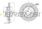 CD7072V Brzdový kotouč BREMSI