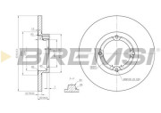 CD7076S Brzdový kotouč BREMSI