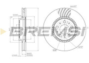 CD7078V Brzdový kotouč BREMSI