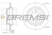 CD7079S Brzdový kotouč BREMSI