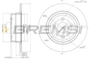 CD7081S Brzdový kotouč BREMSI