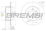 CD7083S Brzdový kotouč BREMSI