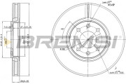 CD7106V Brzdový kotouč BREMSI