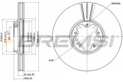CD7112V Brzdový kotouč BREMSI