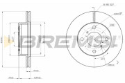 CD7117V Brzdový kotouč BREMSI