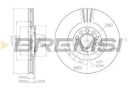 CD7118V Brzdový kotouč BREMSI