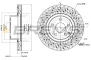 CD7121V Brzdový kotouč BREMSI