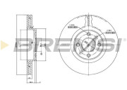CD7124V Brzdový kotouč BREMSI