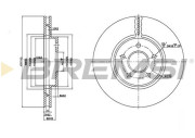 CD7125V Brzdový kotouč BREMSI