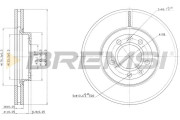 CD7132V Brzdový kotouč BREMSI