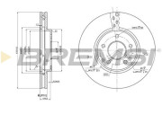 CD7136V Brzdový kotouč BREMSI