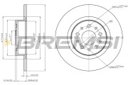 CD7138S Brzdový kotouč BREMSI