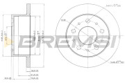 CD7145S Brzdový kotouč BREMSI