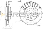 CD7146V Brzdový kotouč BREMSI