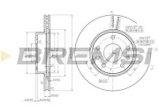 CD7151V Brzdový kotouč BREMSI