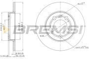 CD7155S Brzdový kotouč BREMSI