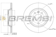 CD7158S Brzdový kotouč BREMSI