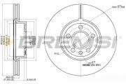 CD7160V Brzdový kotouč BREMSI