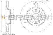 CD7162V Brzdový kotouč BREMSI