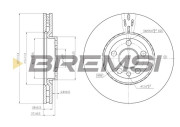 CD7165V Brzdový kotouč BREMSI