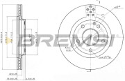 CD7173V Brzdový kotouč BREMSI