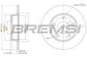 CD7177S Brzdový kotouč BREMSI