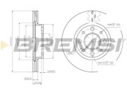 CD7179V Brzdový kotouč BREMSI