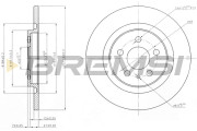 CD7181S Brzdový kotouč BREMSI