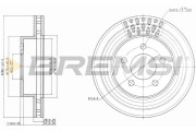 CD7184V Brzdový kotouč BREMSI