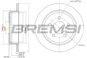 CD7186S Brzdový kotouč BREMSI