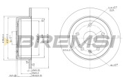 CD7188S Brzdový kotouč BREMSI