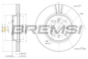 CD7189V Brzdový kotouč BREMSI