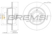 CD7190S Brzdový kotouč BREMSI