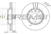 CD7204V Brzdový kotouč BREMSI