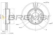 CD7210V Brzdový kotouč BREMSI