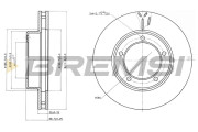 CD7211V Brzdový kotouč BREMSI