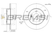 CD7213S Brzdový kotouč BREMSI