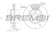 CD7216V Brzdový kotouč BREMSI