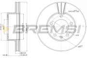 CD7217V Brzdový kotouč BREMSI